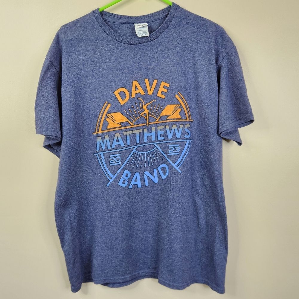 Dave Matthews Band Summer Tour 2023 Short Sleeve Double Sided Concert Tee Large
